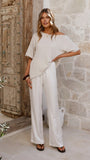 Blair Off Shoulder Tee Oatmeal