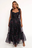 Floret Midi Dress Dark Floral