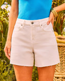 Ferah Mid Rise Denim Shorts