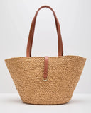 Heritage Coast Straw Tote Bag