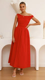Immy Midi Dress Red