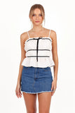 Jenni Top White Floral