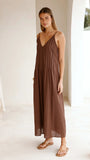 Aspen Maxi Dress Chocolate