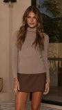 Sammi Turtle Neck Knit Mushroom