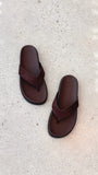 Aila Thong Dark Cacao Suede