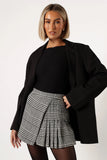Natasha Mini Skort Black White