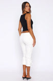 Day Dreamer Capri Pants Off White