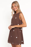 Chantelle Mini Dress Chocolate Polka Dot