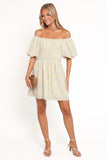 Tori Off Shoulder Mini Dress Floral