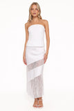Winona Lace Maxi Skirt White