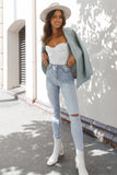 Hadie Jeans Light Blue Wash