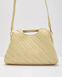 Mireya Woven Vegan Leather Clutch