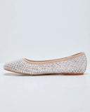Khaie Rhinestone Mesh Flats