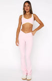 Ill Prove It Sports Crop Ballet Pink Honey