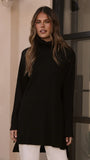Ravio Oversized Rib Knit Black