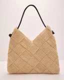 Paradise Ready Woven Straw Tote Bag