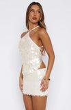 Forgiven Aura Shell Mini Skirt White