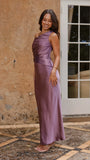 Auria Off Shoulder Maxi Dress Plum