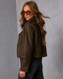 Reigna Leather Moto Jacket