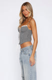 Chasing Me Bustier Gingham