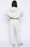 Moving Out Waffle Sweatpants Light Grey Marle