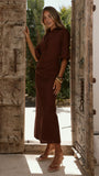 Sydney Maxi Dress Chocolate