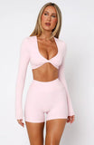 Keep Up High Waisted Shorts 4 Ballet Pink