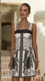 Melody Mini Dress Black White