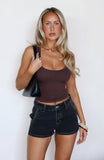 Whispers Of Us Denim Shorts Black Acid