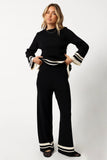 Lowell Pants Black Off White