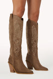 Sally Cowboy Boot Taupe