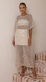 Zinnia Sequins Maxi Dress Beige