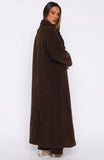 Got To Go Teddy Coat Coffee