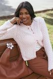 Ally Texture Cardigan Pink
