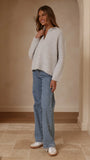 Kouvr Knit Sweater Grey
