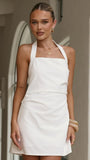Kayden Mini Halter Dress White