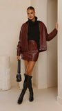 Jakoda Mini Skirt Burgundy