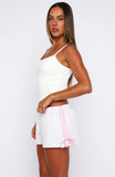 Share Your Location Lounge Shorts Grey Marle Pink