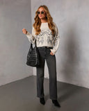 Poodle Ribbon Dream Novelty Fair Isle Sweater