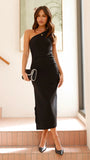 Alaina Midi Dress Black