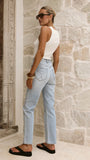 Rollas Loulou Straight Jean Rockaway