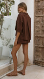 Luna Shorts Chocolate