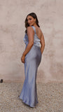Greta Maxi Dress Steel Blue