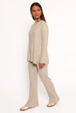 Silvie Long Sleeve Knitted Set Oatmeal