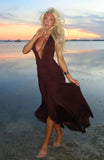 Grande Dame Maxi Dress Chocolate