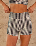 Sparrow High Rise Gingham Shorts
