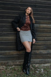 Falo Mini Skirt Black Cream