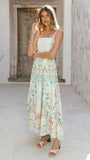 Nellie Midi Dress Aqua Aurora Print