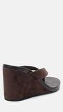 Baci Wedge Espresso Suede