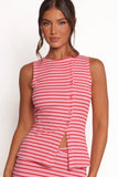 Adeline Two Piece Set Pink Red